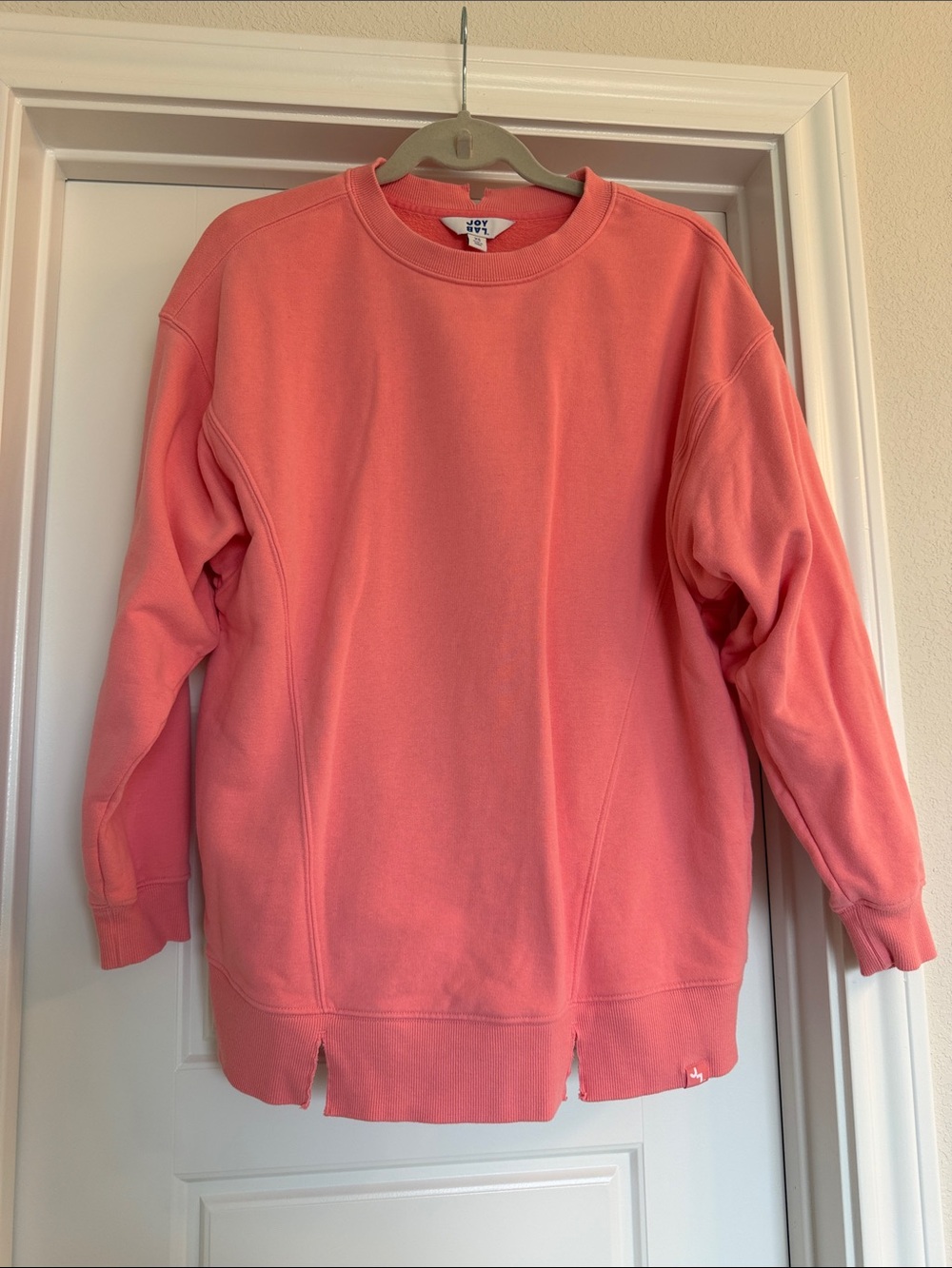 JoyLab Coral-Pink Crewneck Sweatshirt